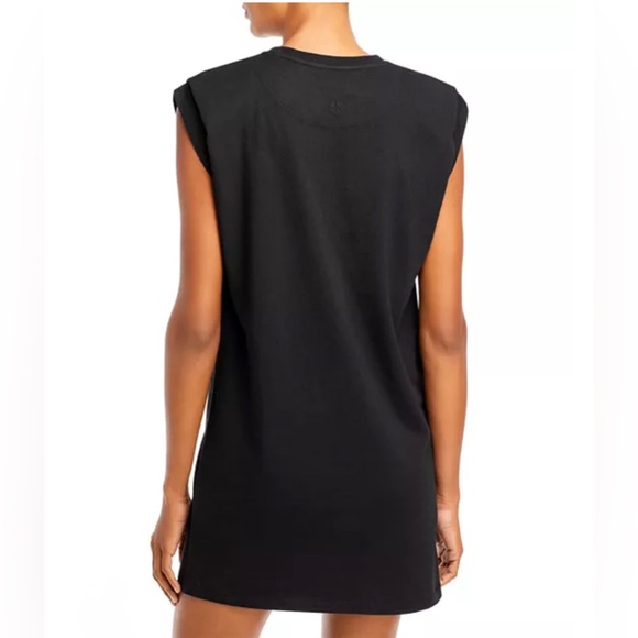 Anine Bing Tanner Black Shoulder Pad Dress Size S - Picture 3 of 9